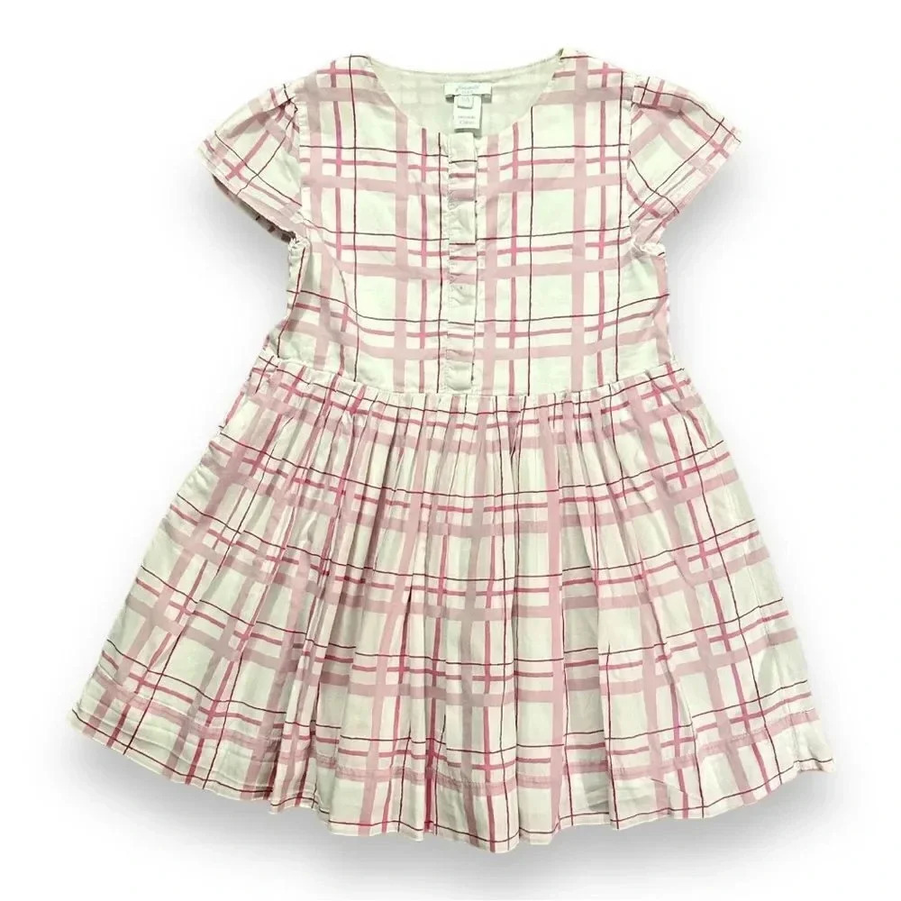 Jacadi | Pink Plaid Shirt Dress (5) 💗